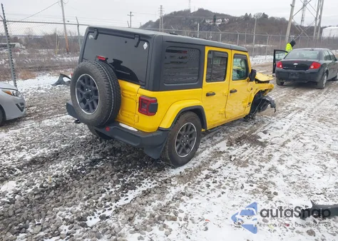 2021 Jeep Wrangler Unlimited 80Th Anniversary 4X4 из США, поврежденный, VIN 1C4HJXDN2MW569384